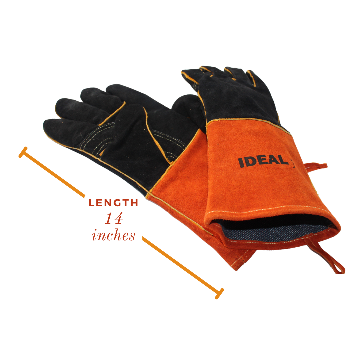 IDEAL Pro Heat and Fire Resistant Gloves Large 14″ Sleeve – The Caring  Company